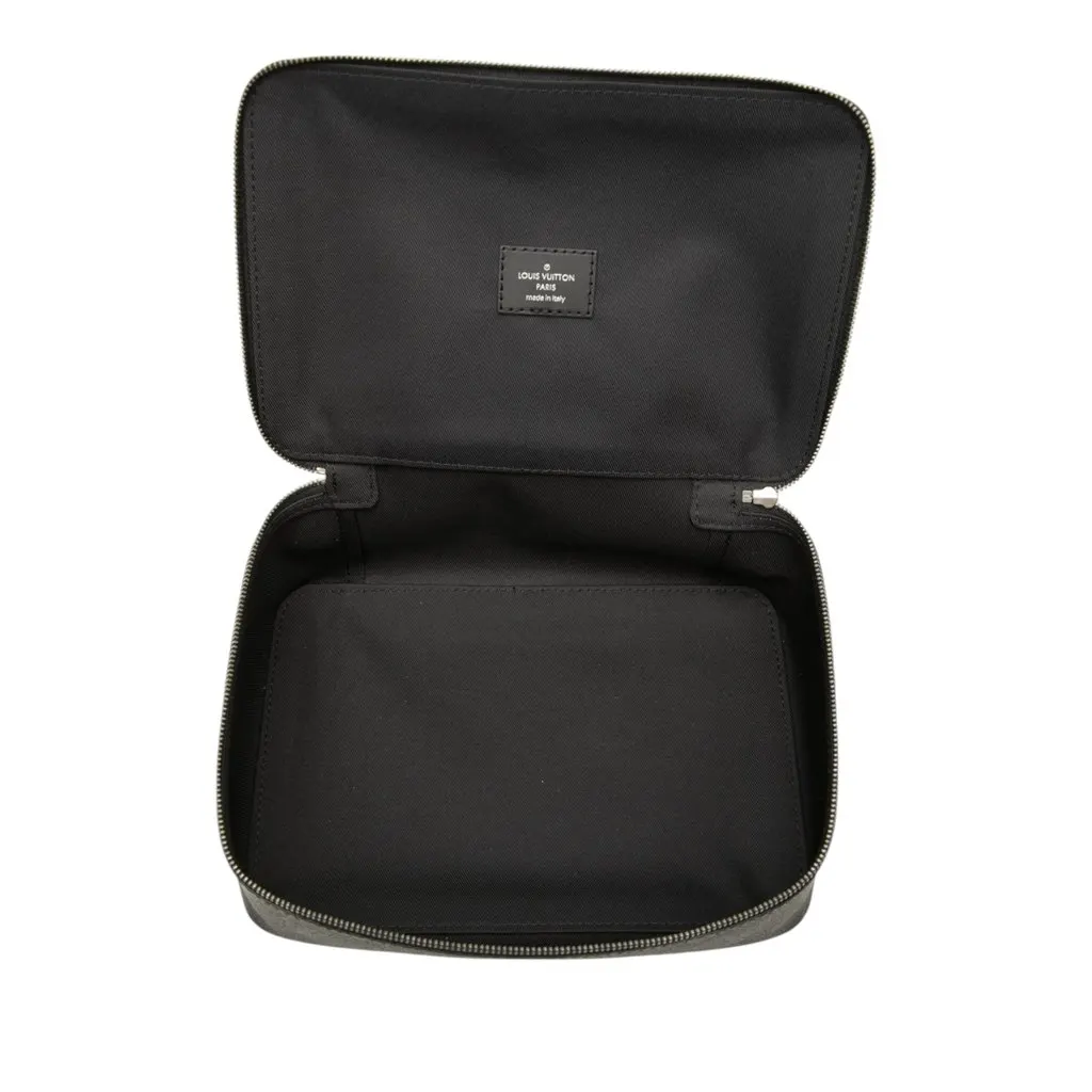 Louis Vuitton Monogram Eclipse Toilet Pouch GM Black Very good - Model View