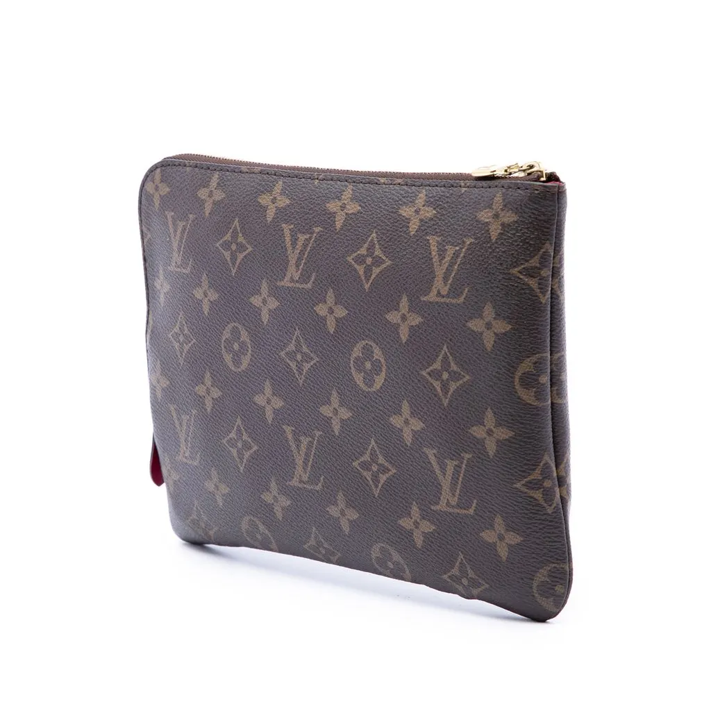 Louis Vuitton Monogram Etui Voyageur PM Brown Canvas Very good - Back View