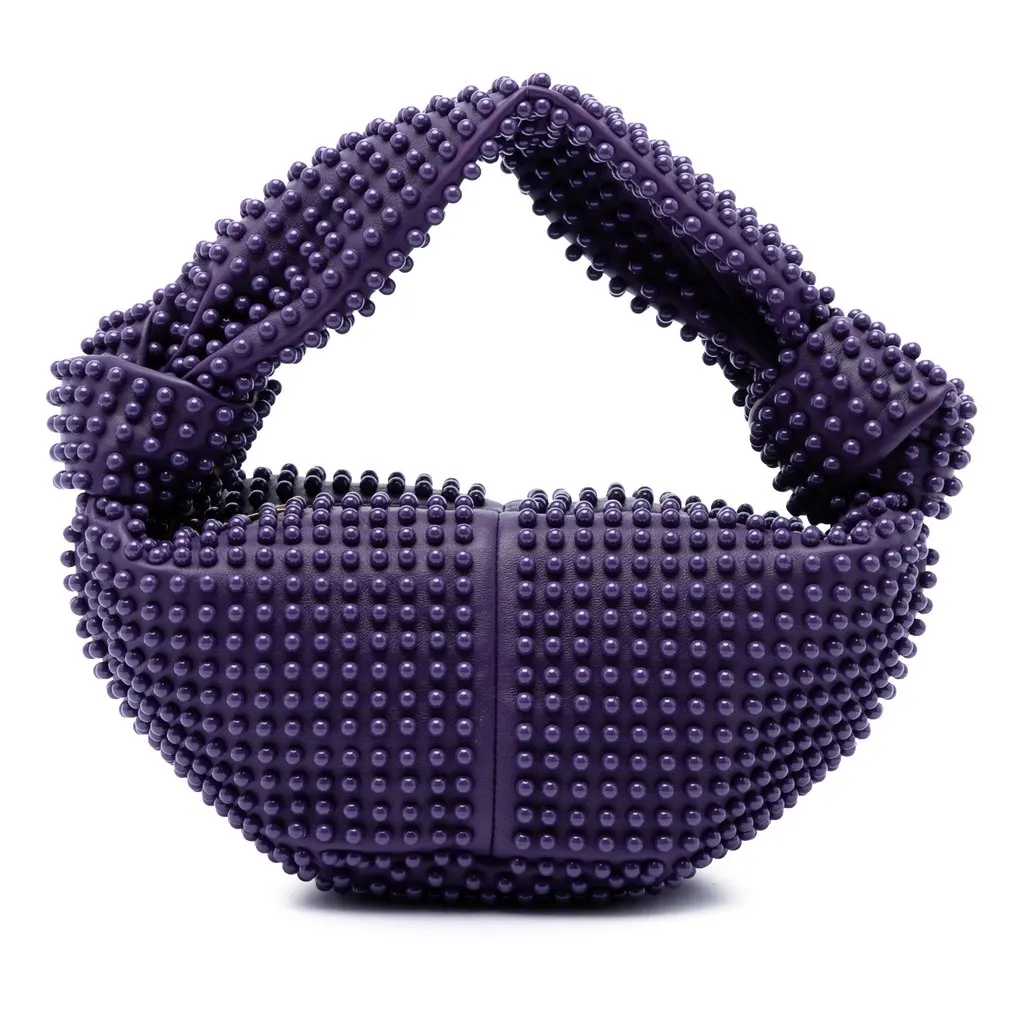 Bottega Veneta Mini Calfskin Studded Double Knot Bag