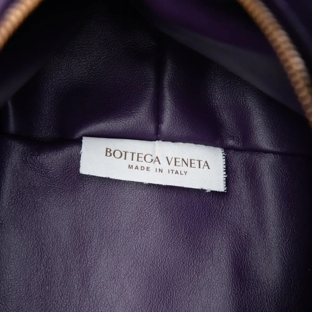 Bottega Veneta Mini Calfskin Studded Double Knot Bag Purple Leather Very good - Box View