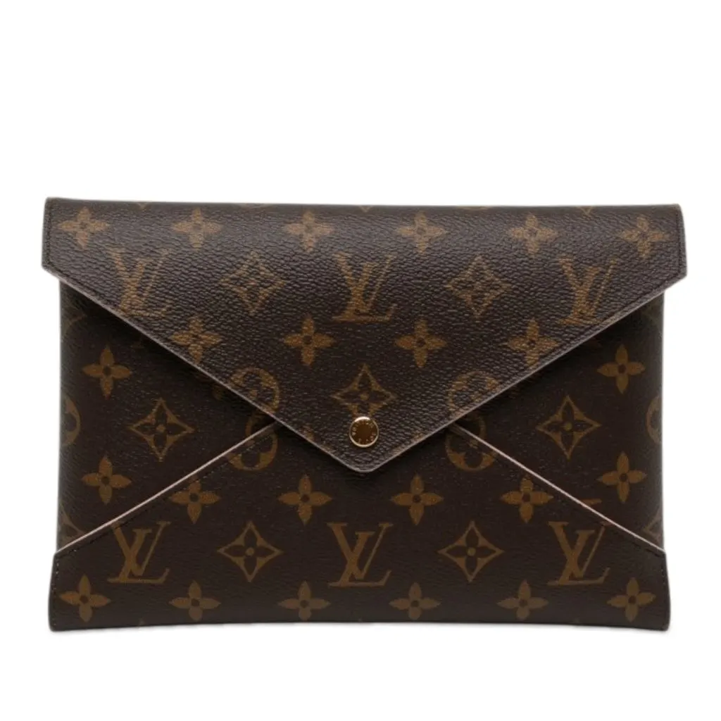 Louis Vuitton Monogram Pochette Kirigami GM Brown Canvas Very good - Front View