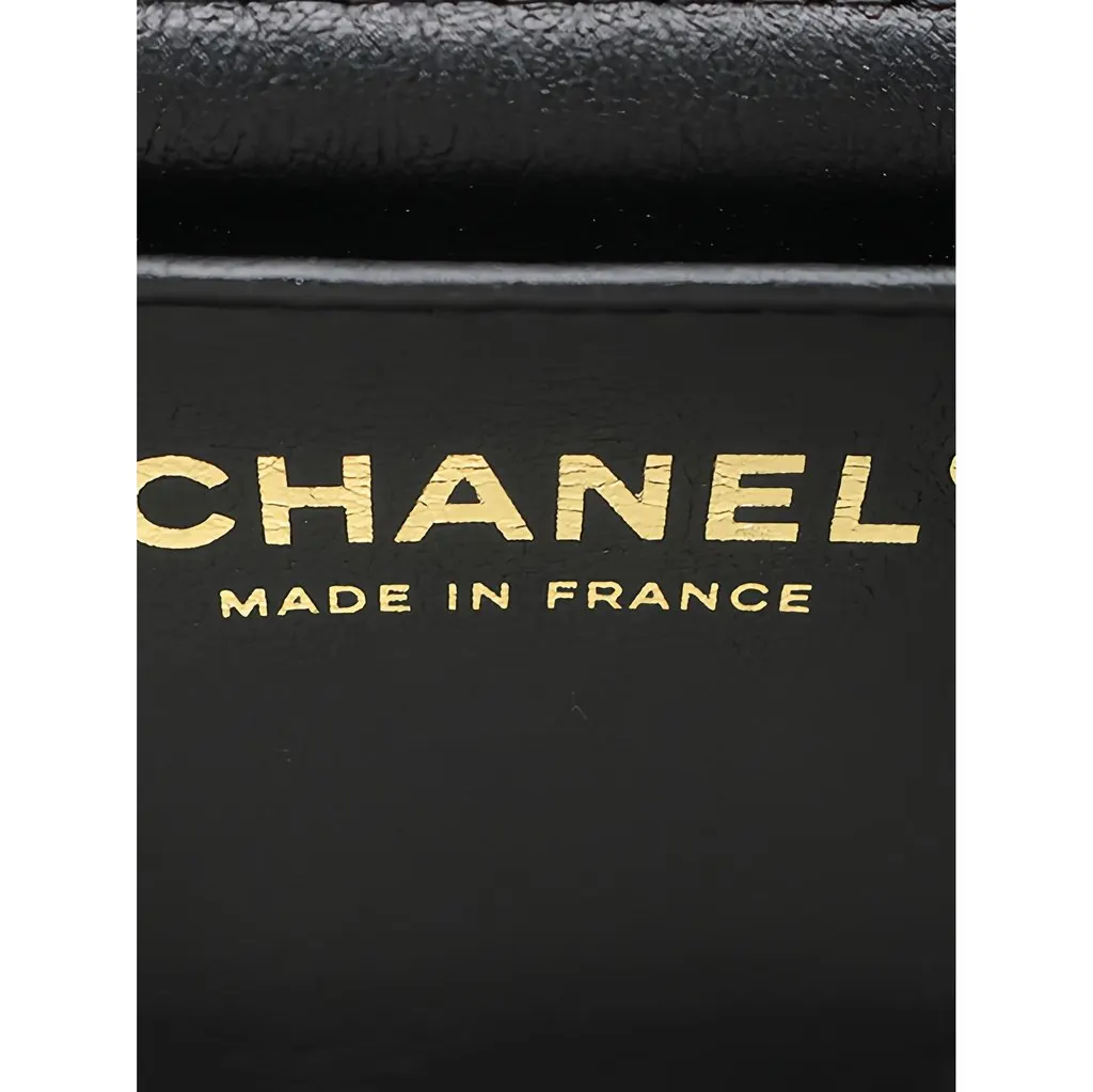 Chanel Mini Quilted Lambskin Resin Crystal Square Monacoco Flap Black Leather Good - Box View