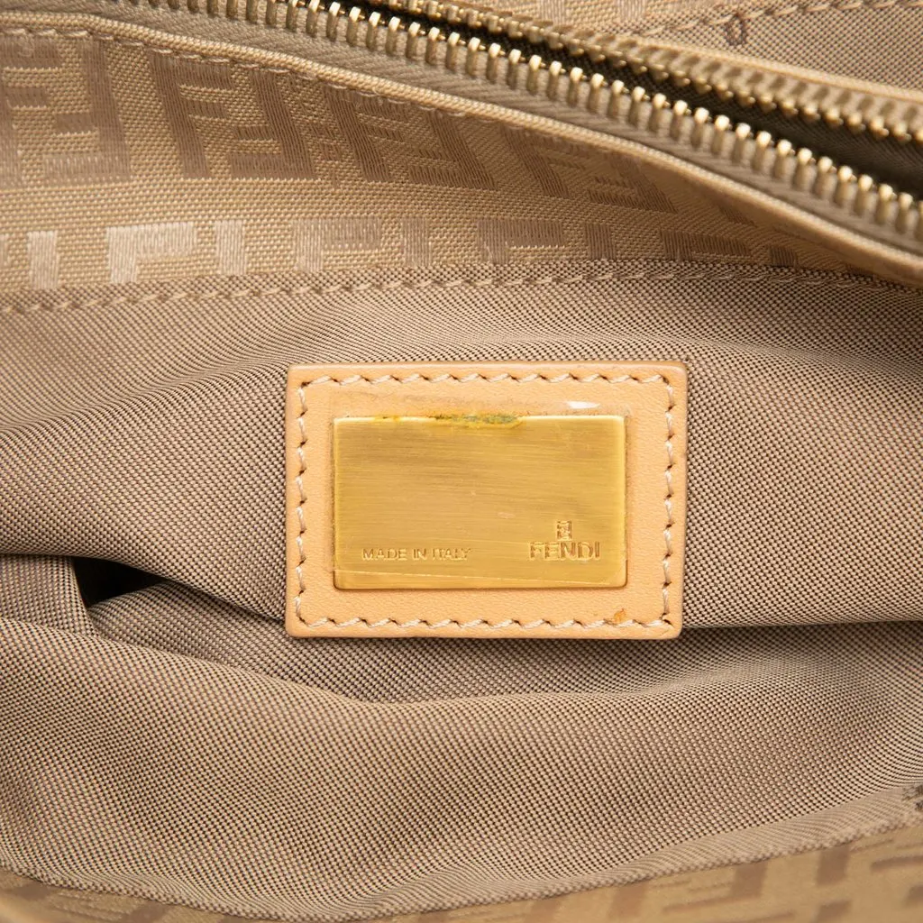 Fendi Zucchino Canvas Shopping Tote Beige Very good - Box View