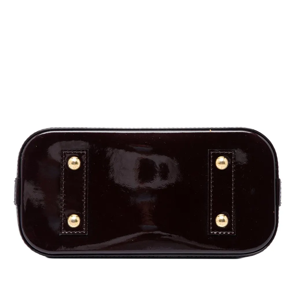 Louis Vuitton Monogram Vernis Ombre Alma BB Red Leather Very good - Inside View