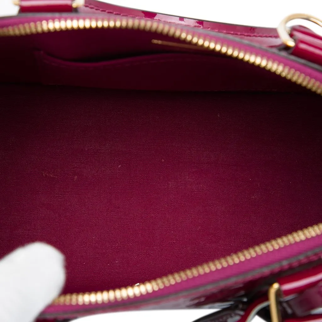 Louis Vuitton Monogram Vernis Ombre Alma BB Red Leather Very good - Model View