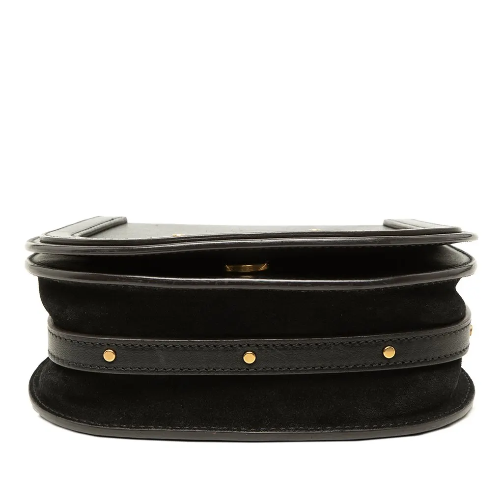 Chloé Small Leather Nile Bracelet Satchel Black Leather Good - Inside View