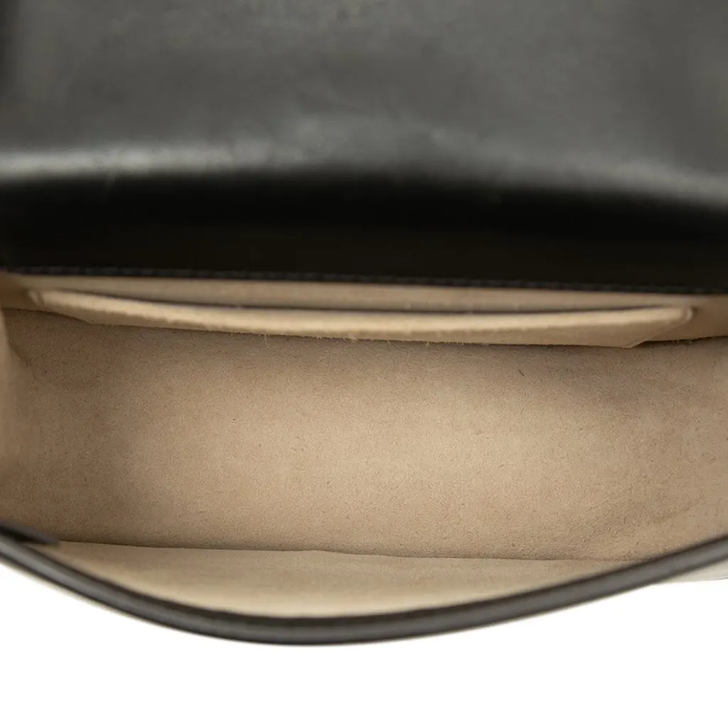 Chloé Small Leather Nile Bracelet Satchel Black Leather Good - Model View