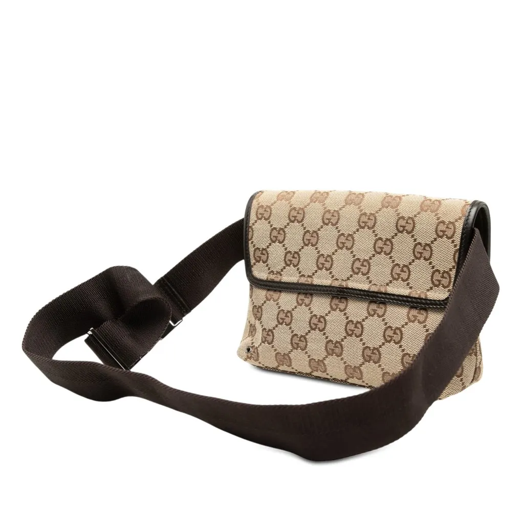 Gucci GG Canvas Jackie Belt Bag Beige Canvas Very good - Back View