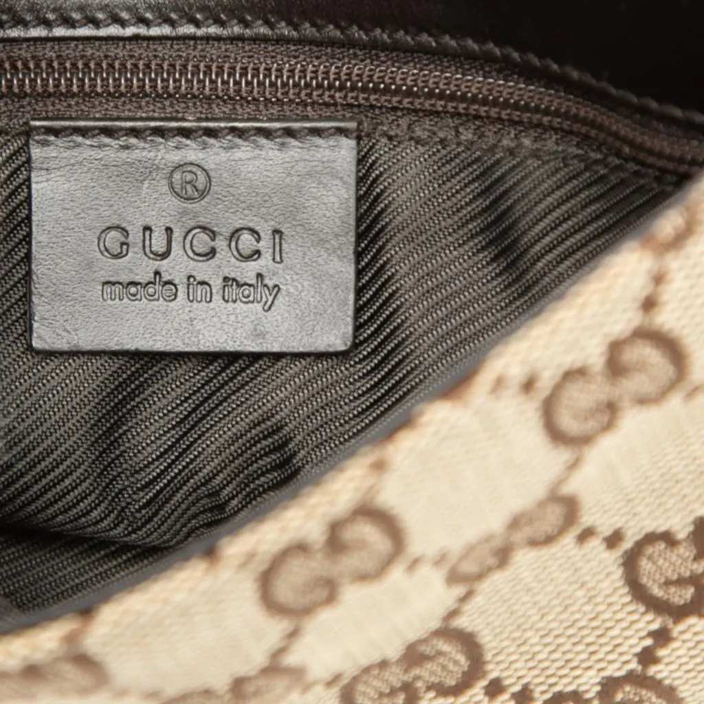 Gucci GG Canvas Jackie Belt Bag Beige Canvas Very good - Box View