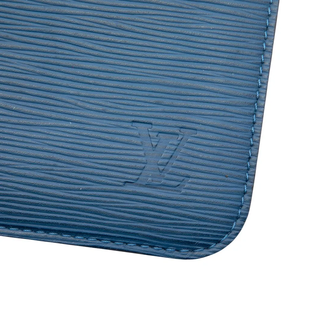 Louis Vuitton Epi Neverfull Pochette Blue Leather Good - Box View