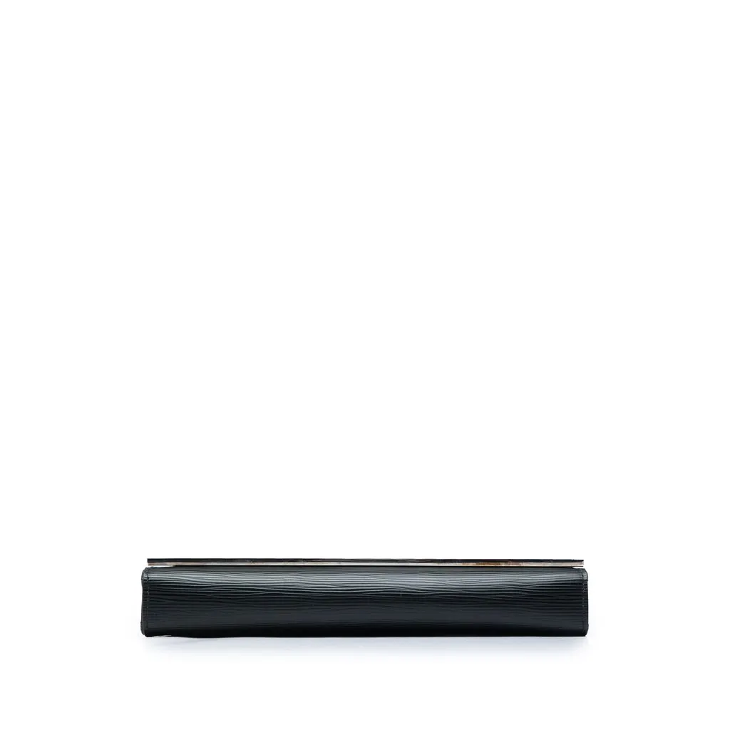 Louis Vuitton Epi Sevigne Clutch Black Leather Very good - Inside View
