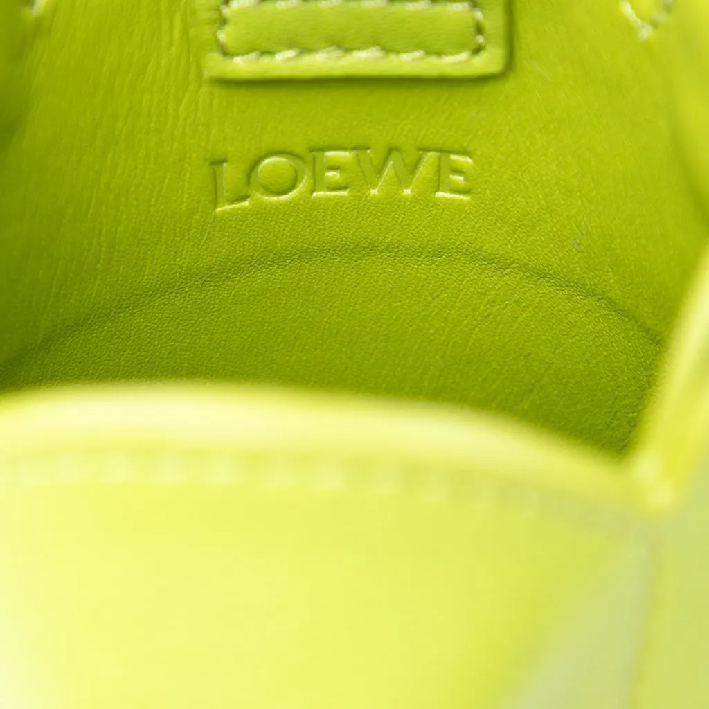LOEWE Leather Elephant Pocket Crossbody Green Leather Very good - Box View