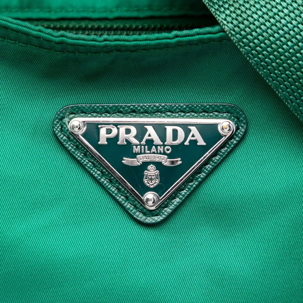 Prada Tessuto Satchel Green Very good - Box View