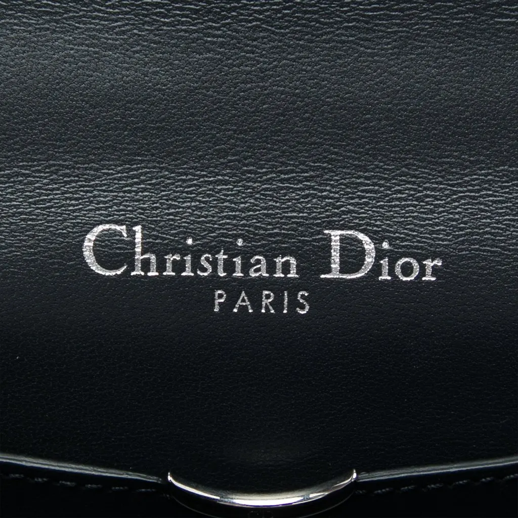 Dior Mini Metallic Patent Microcannage Diorama Flap Silver Leather Very good - Box View