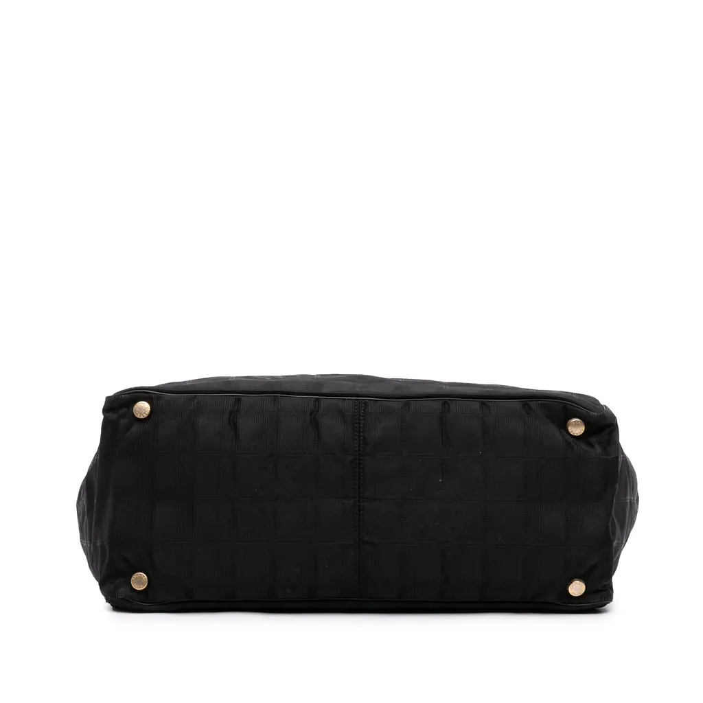 Chanel New Travel Line Nylon Tote Black Polyamide Very good - Inside View