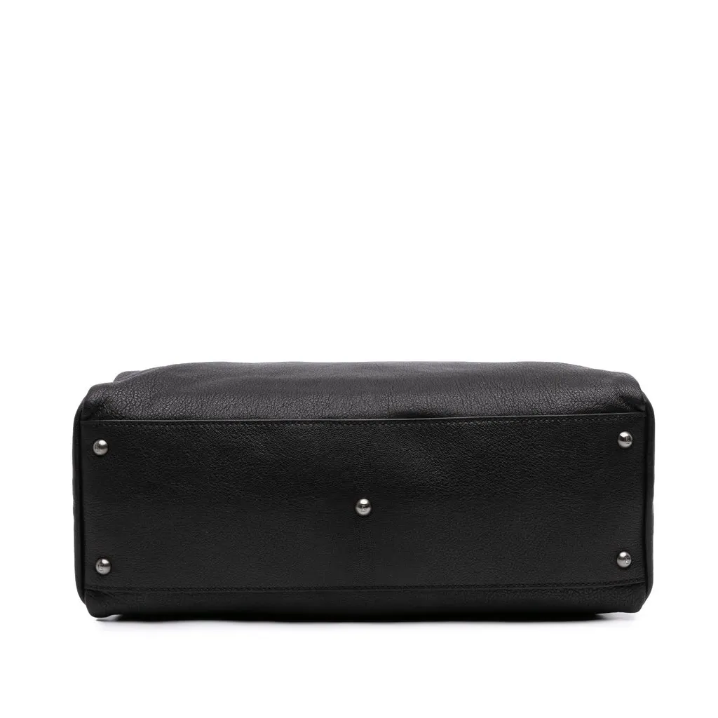 Fendi Large Goatskin Peekaboo Iconic Satchel Black Leather Very good - Inside View