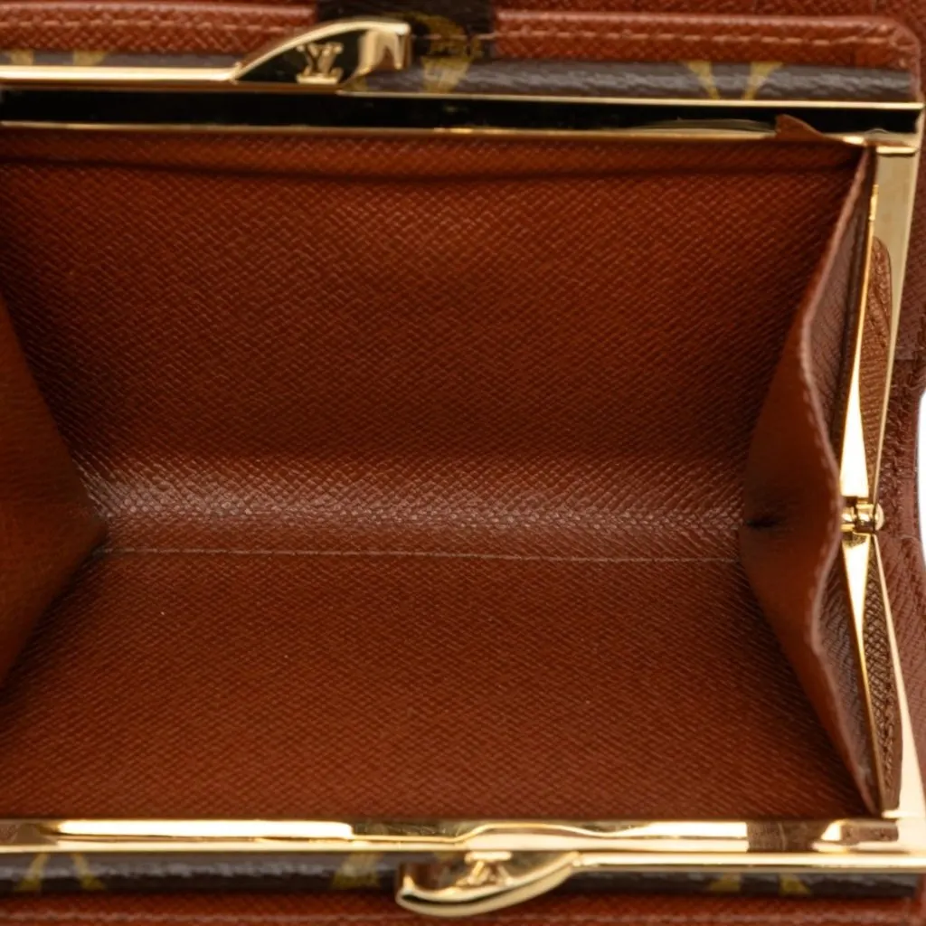 Louis Vuitton Monogram French Purse Brown Very good - Box View
