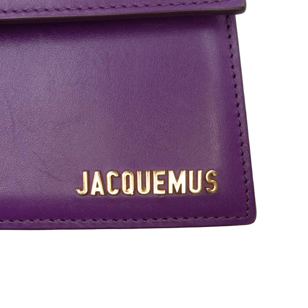 Jacquemus Leather Le Chiquito Noeud Purple Leather Good - Box View