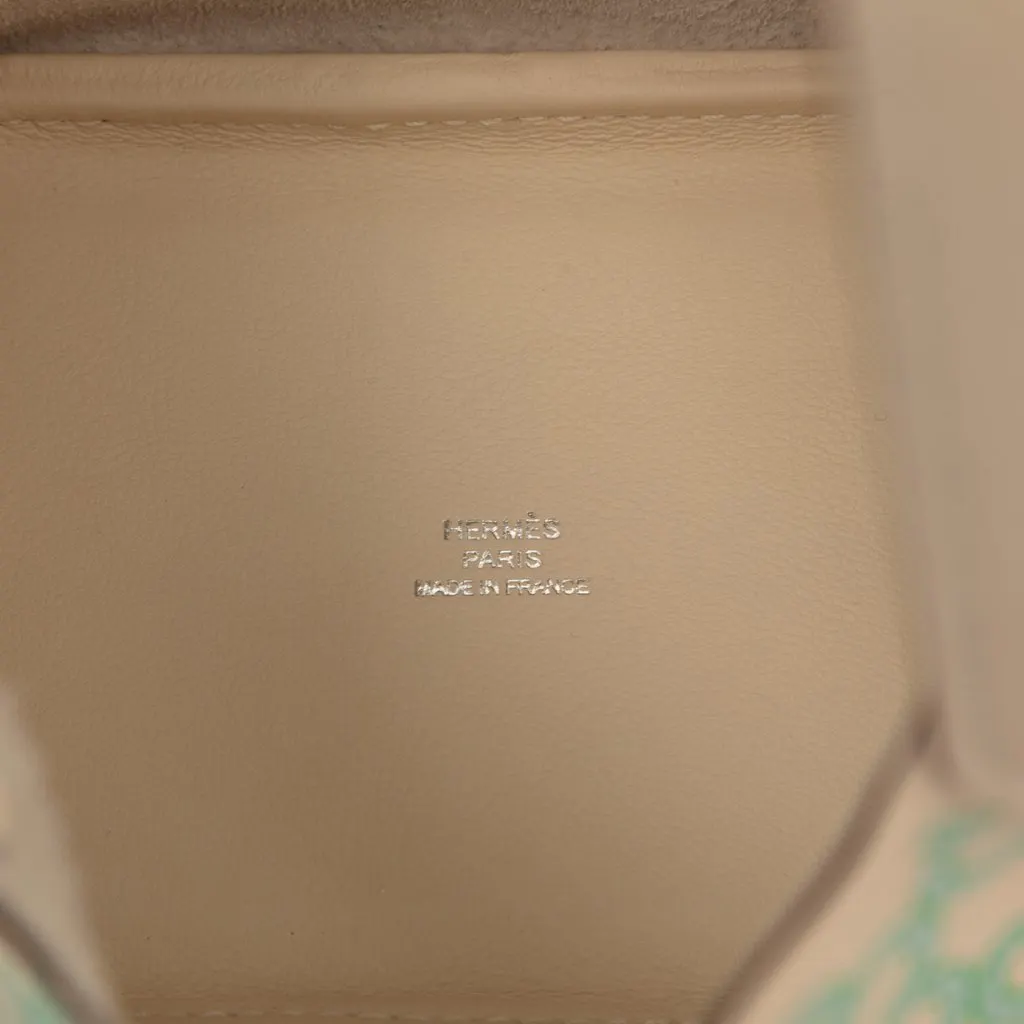 Hermès Micro Swift Lucky Daisy Picotin Lock 14 White Leather Very good - Box View