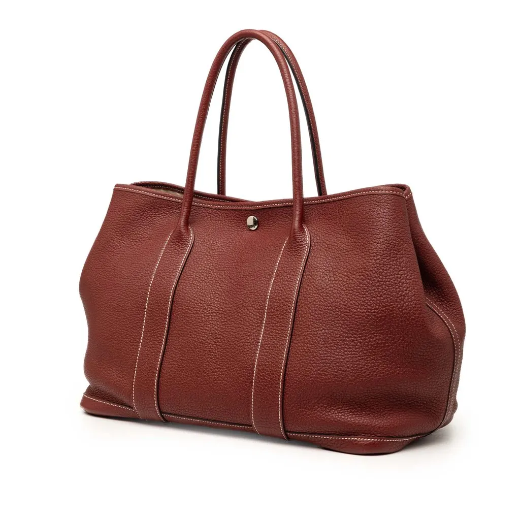 Hermès Negonda Garden Party 36 Red Leather Very good - Back View