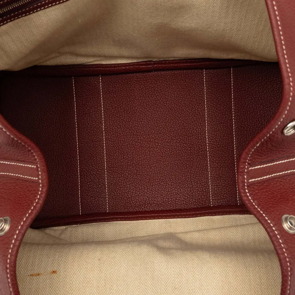 Hermès Negonda Garden Party 36 Red Leather Very good - Model View