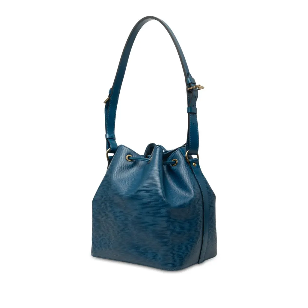 Louis Vuitton Epi Petit Noe Blue Leather Very good - Back View