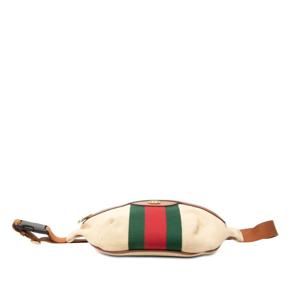 Gucci Canvas Web Belt Bag Beige Very good - Inside View