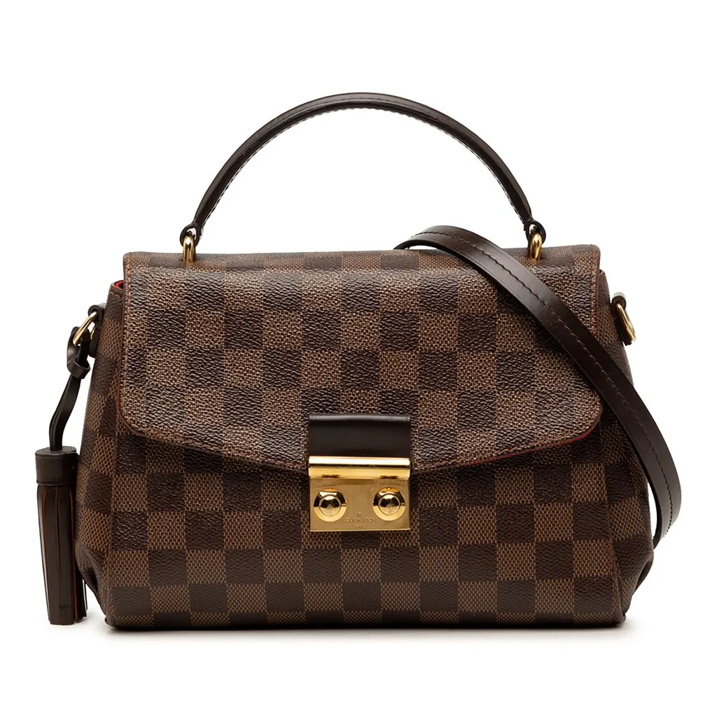 Louis Vuitton Damier Ebene Croisette Brown Very good - Front View