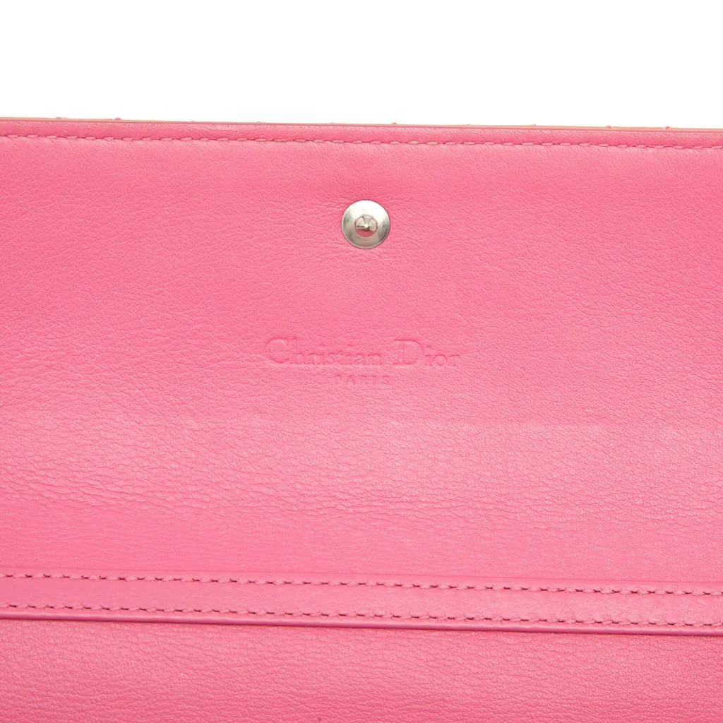 Dior Patent Cannage Lady Dior Wallet On Chain Pink Leather Very good - Box View