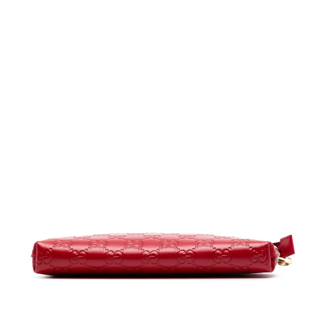 Gucci Guccissima Chain Pochette Red Leather Very good - Inside View