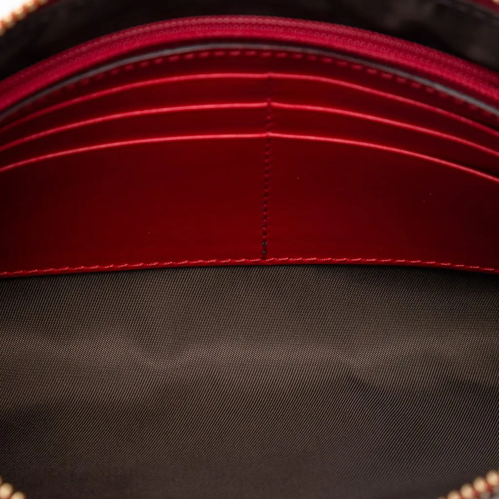 Gucci Guccissima Chain Pochette Red Leather Very good - Model View