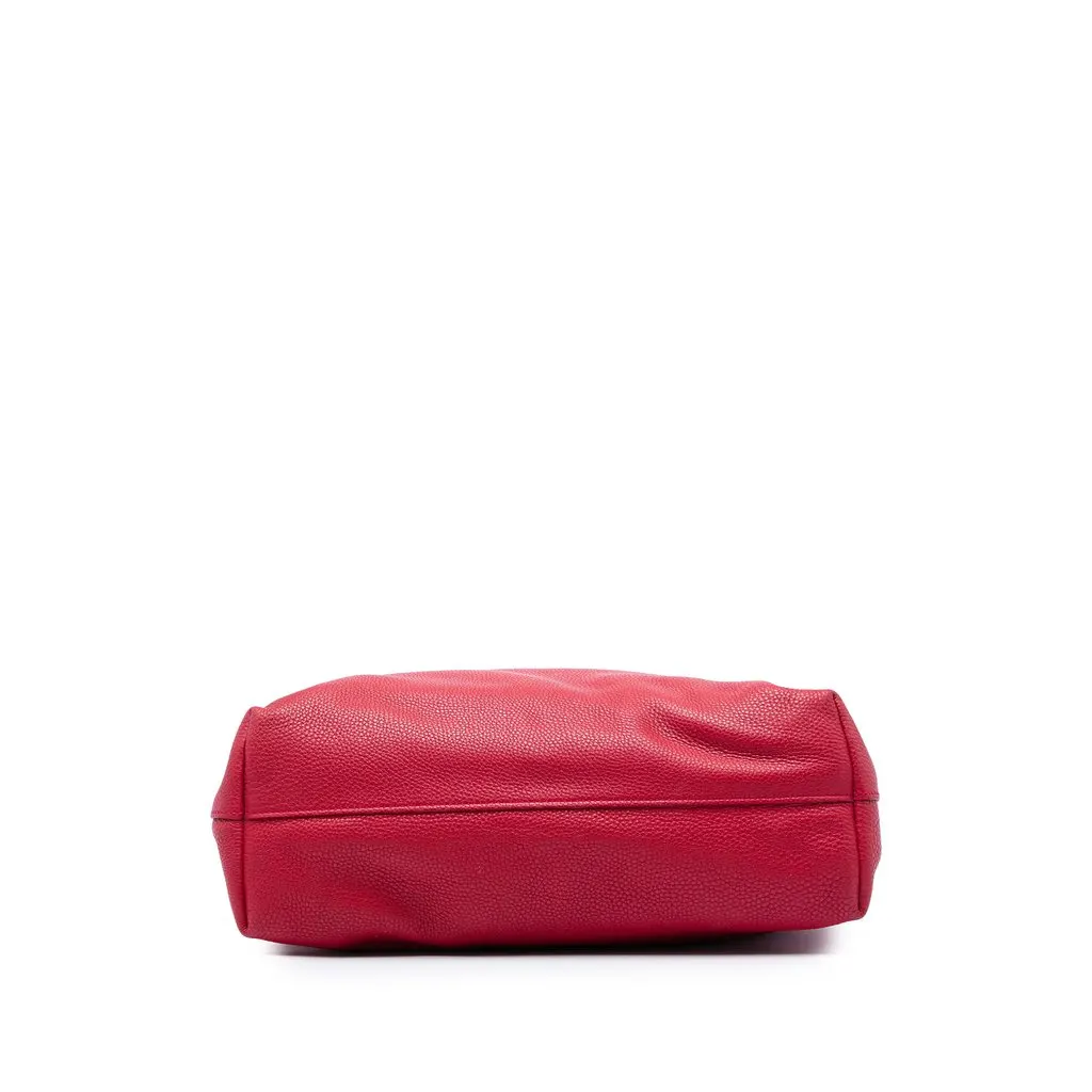 Prada Vitello Daino Open Convertible Tote Red Leather Very good - Inside View