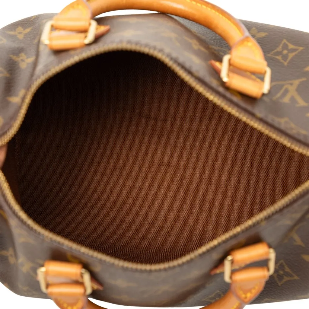 Louis Vuitton Monogram Speedy 25 Brown Very good - Model View