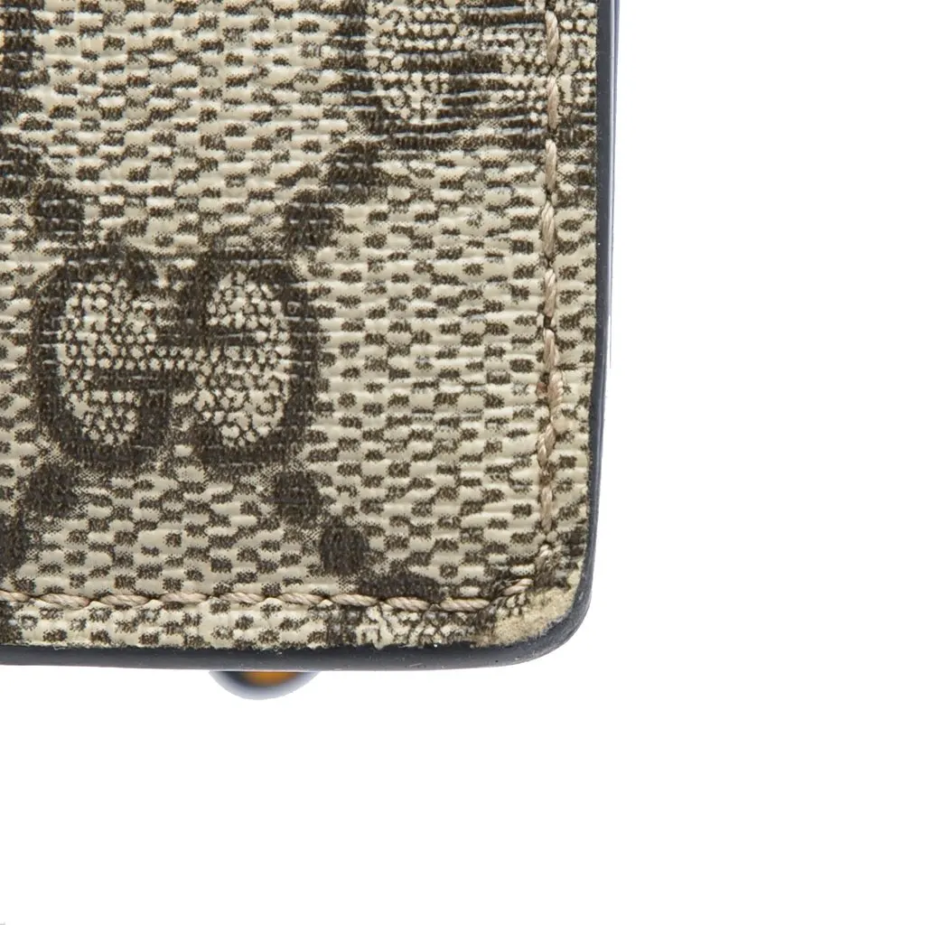 Gucci GG Supreme Neo Vintage Clutch Beige Canvas Very good - Box View