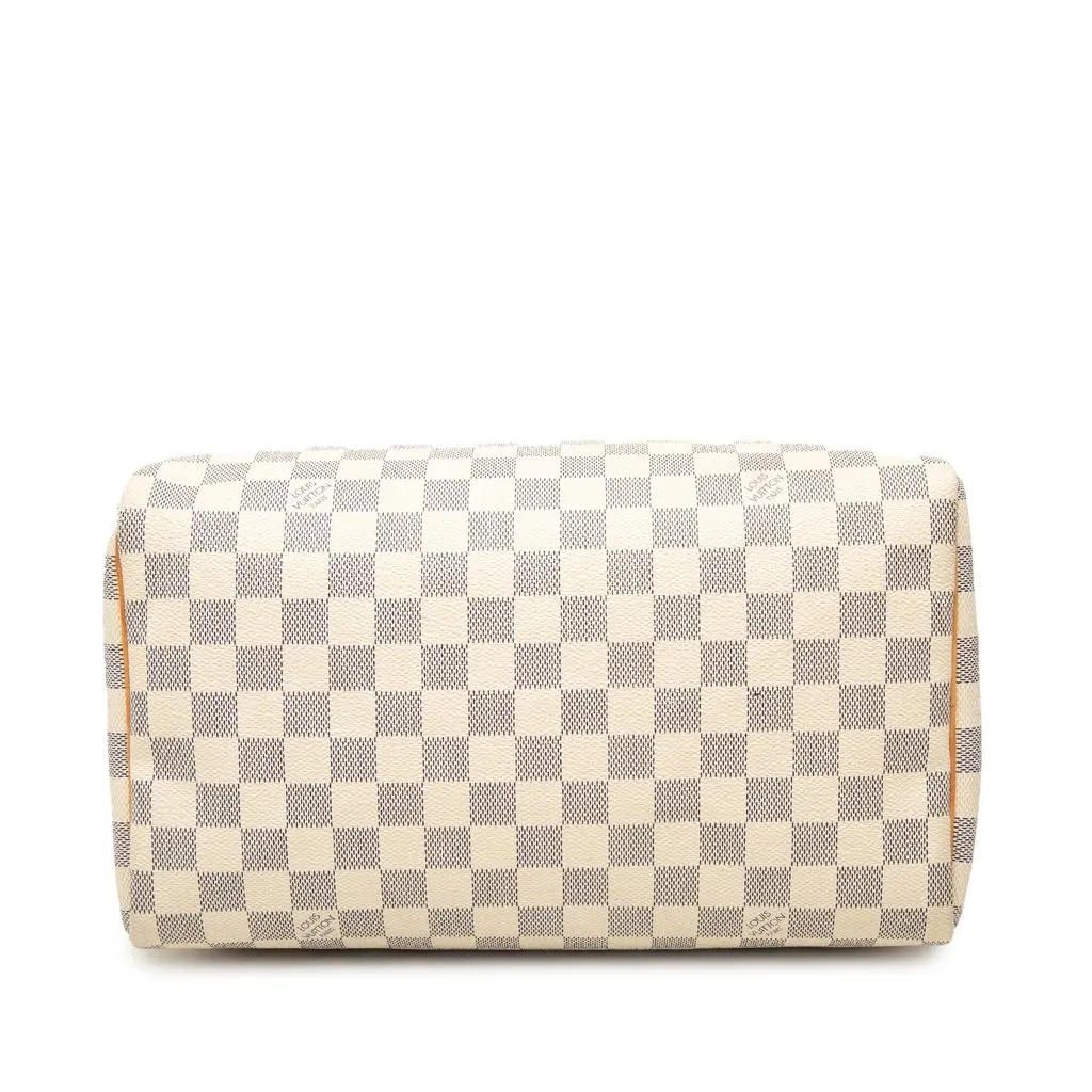 Louis Vuitton Damier Azur Speedy 30 White Very good - Inside View