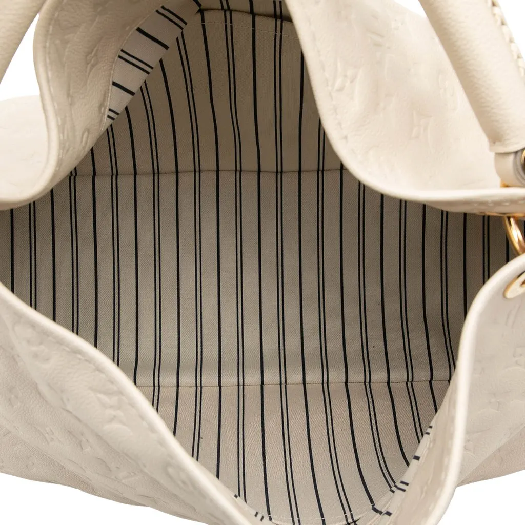 Louis Vuitton Monogram Empreinte Artsy MM White Leather Very good - Model View