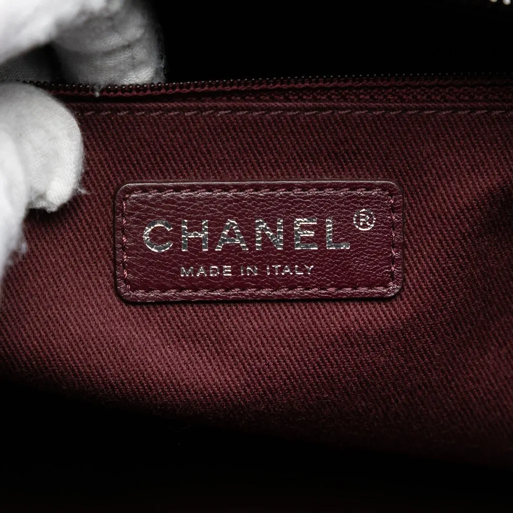 Chanel Paris Edinburgh Jumbo Quilted Calfskin Coco Sporran Flap Black Leather Very good - Box View