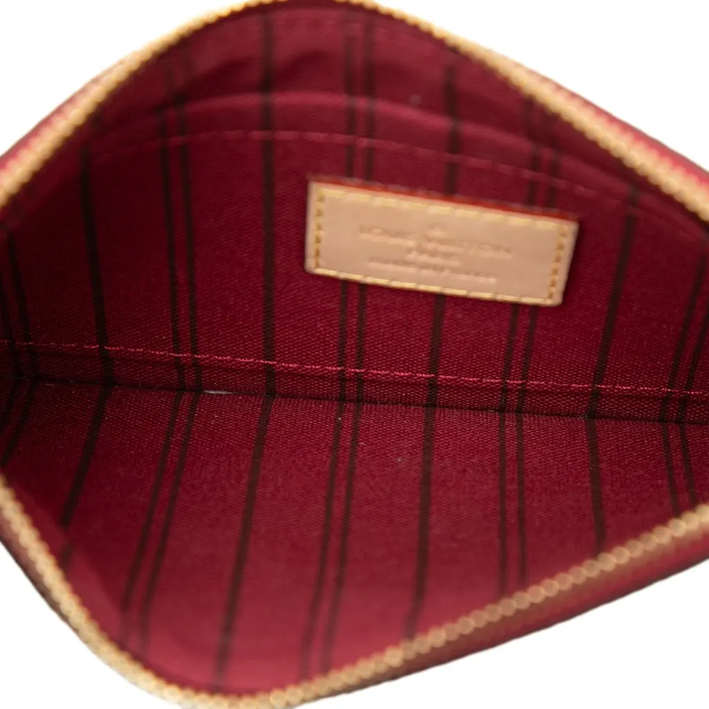 Louis Vuitton Monogram Neverfull PM Pouch Brown Canvas Very good - Model View