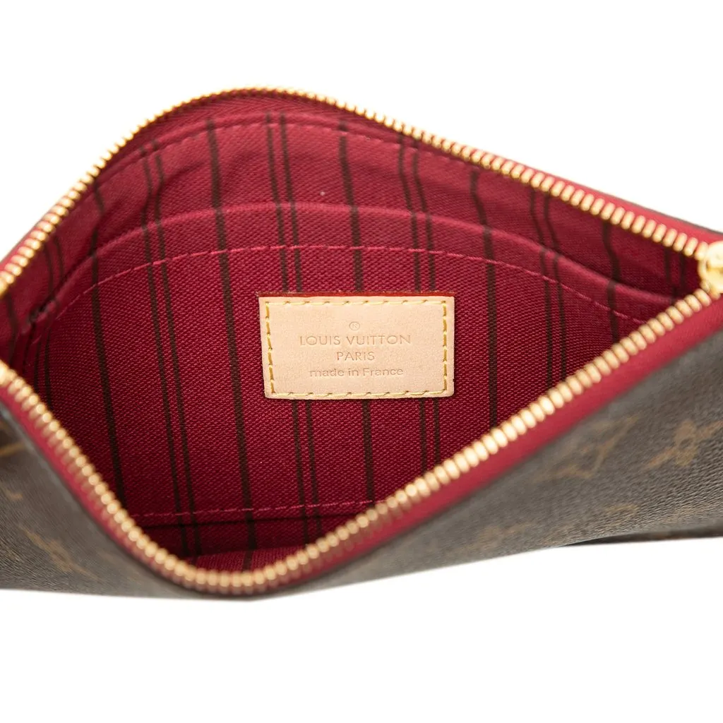 Louis Vuitton Monogram Neverfull PM Pouch Brown Canvas Very good - Box View