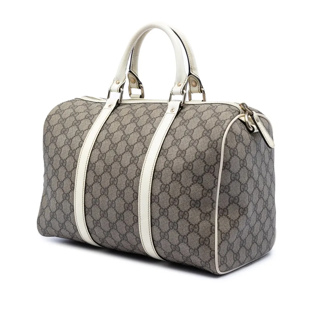 Gucci Medium GG Supreme Joy Boston Bag Beige Very good - Back View