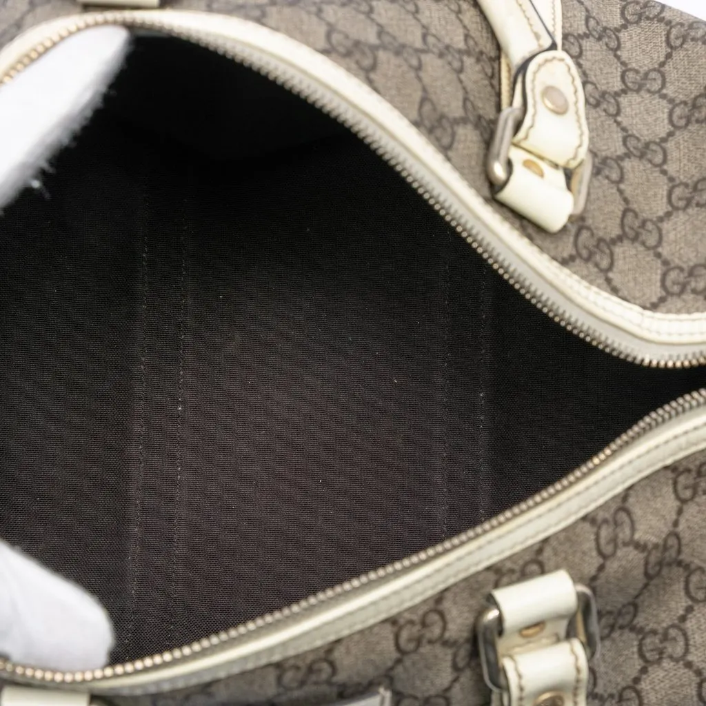 Gucci Medium GG Supreme Joy Boston Bag Beige Very good - Model View