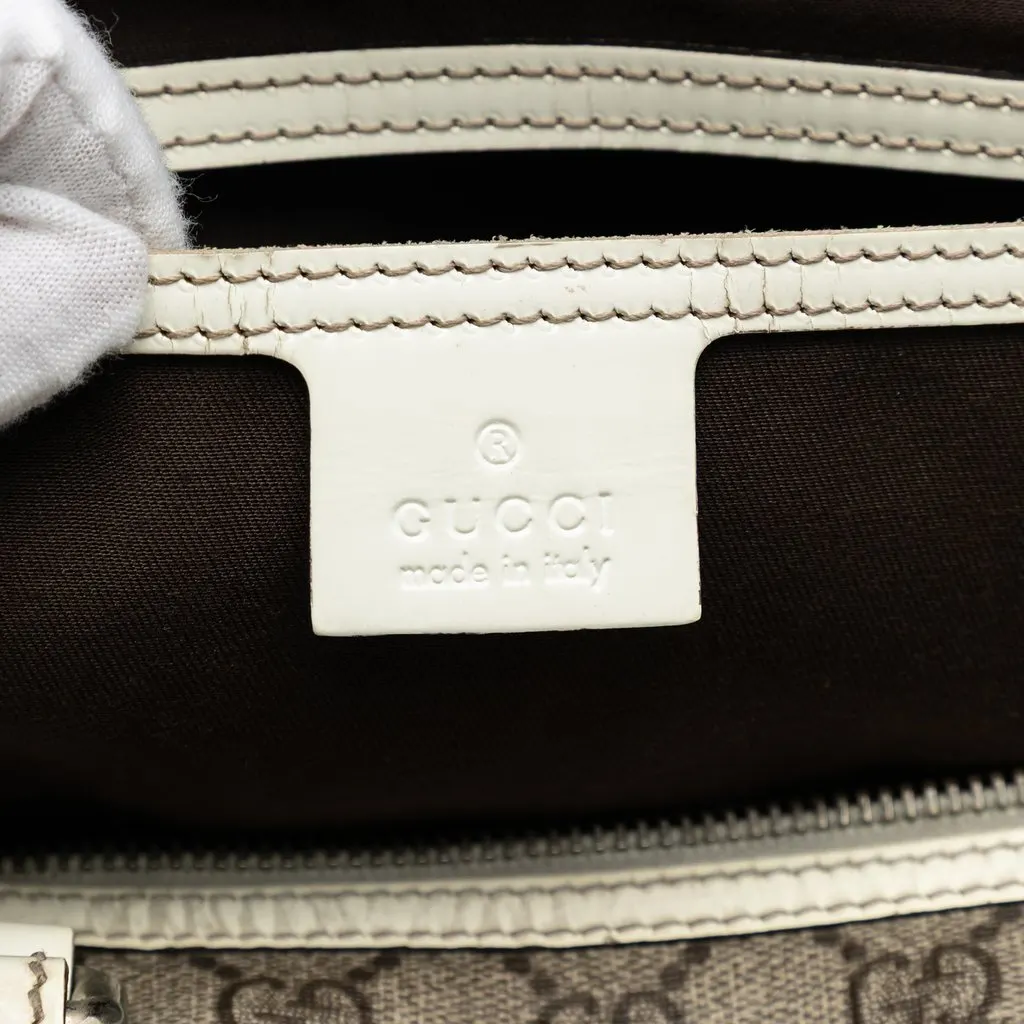 Gucci Medium GG Supreme Joy Boston Bag Beige Very good - Box View