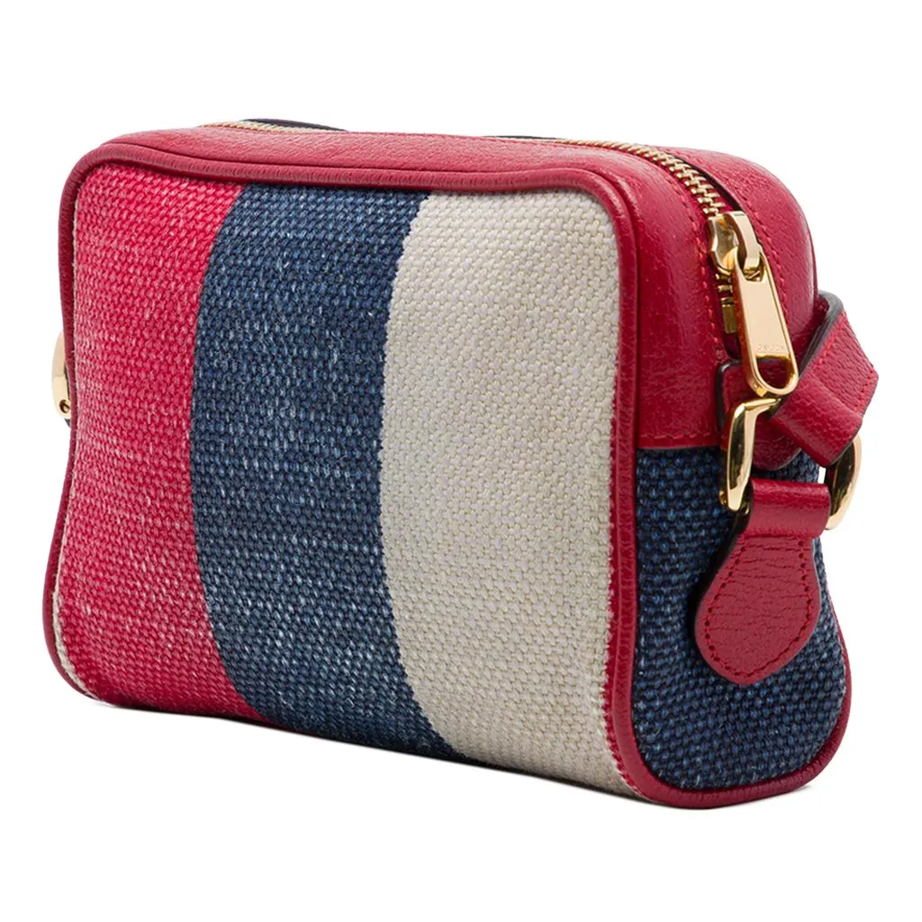 Gucci Mini Canvas Ophidia Crossbody Red Very good - Back View