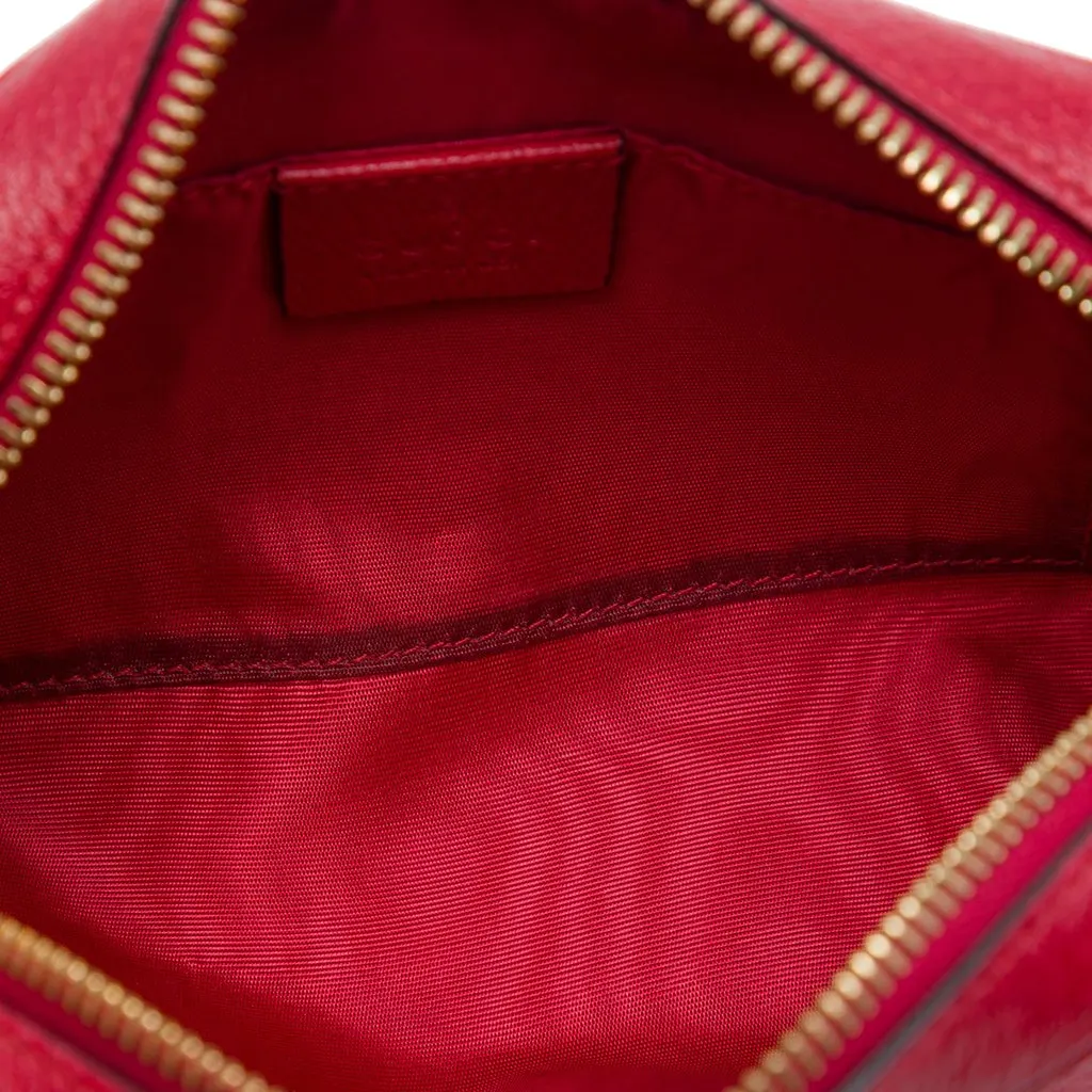 Gucci Mini Canvas Ophidia Crossbody Red Very good - Model View