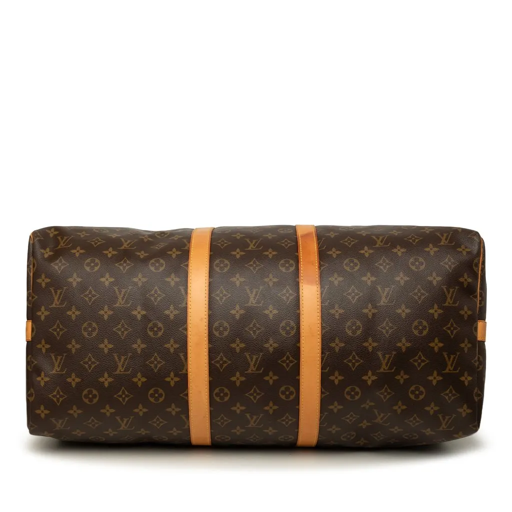 Louis Vuitton Monogram Keepall Bandouliere 55 Brown Very good - Inside View