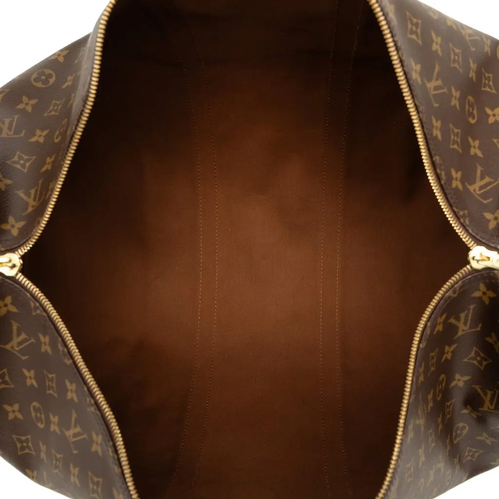 Louis Vuitton Monogram Keepall Bandouliere 55 Brown Very good - Model View
