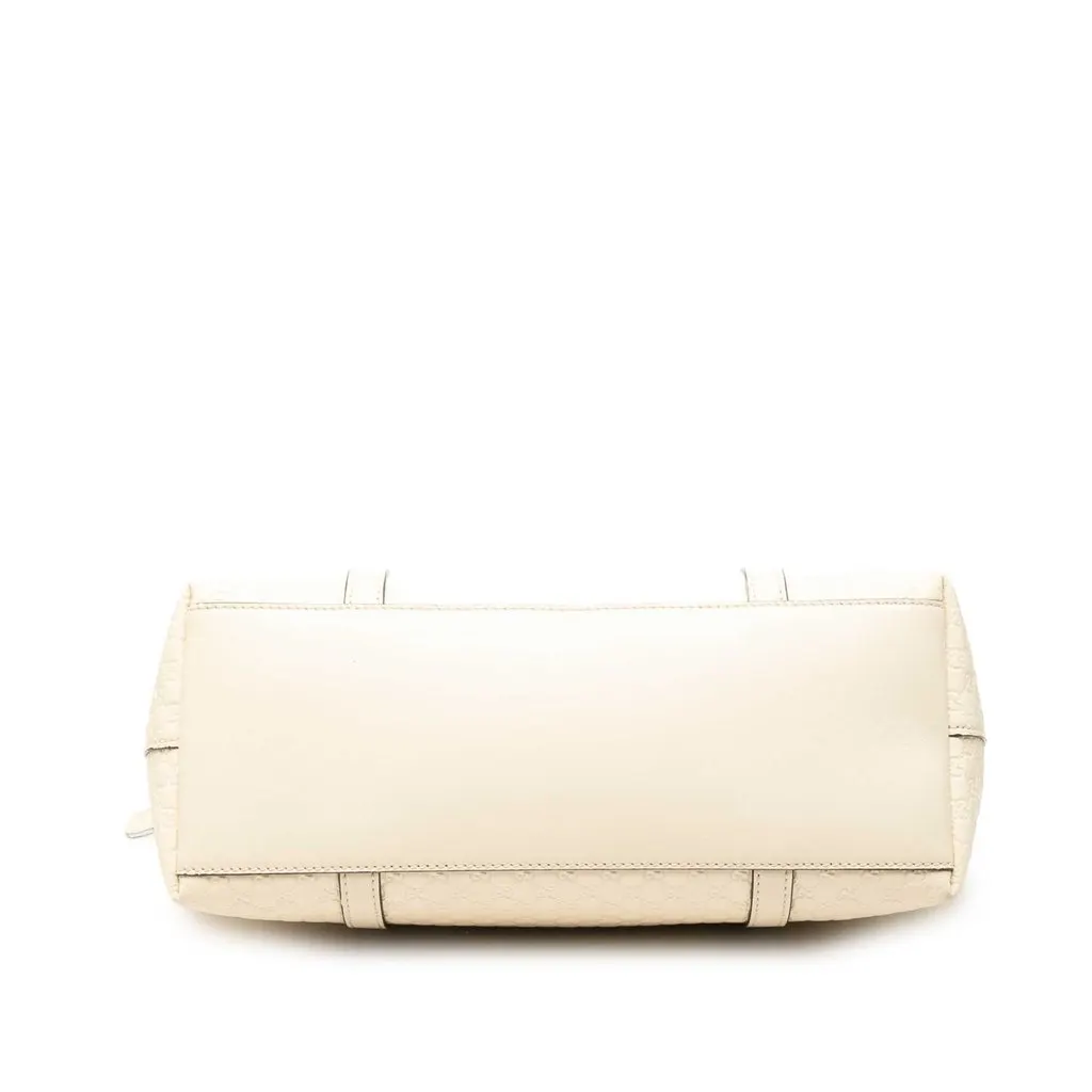Gucci Small Microguccissima Joy Satchel White Leather Very good - Inside View