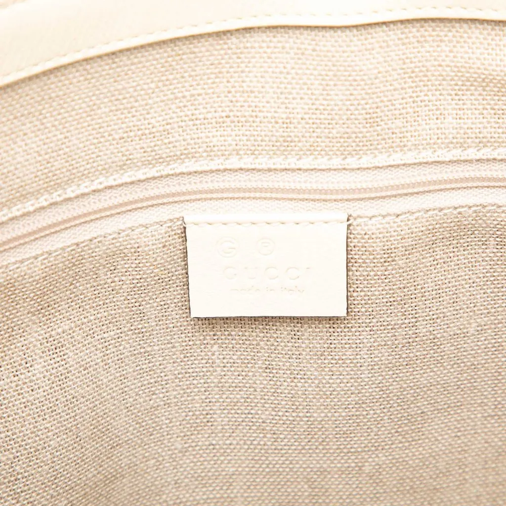 Gucci Small Microguccissima Joy Satchel White Leather Very good - Box View