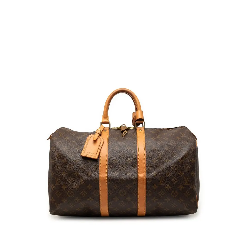 Louis Vuitton Monogram Keepall 45 Brown Very good - Front View