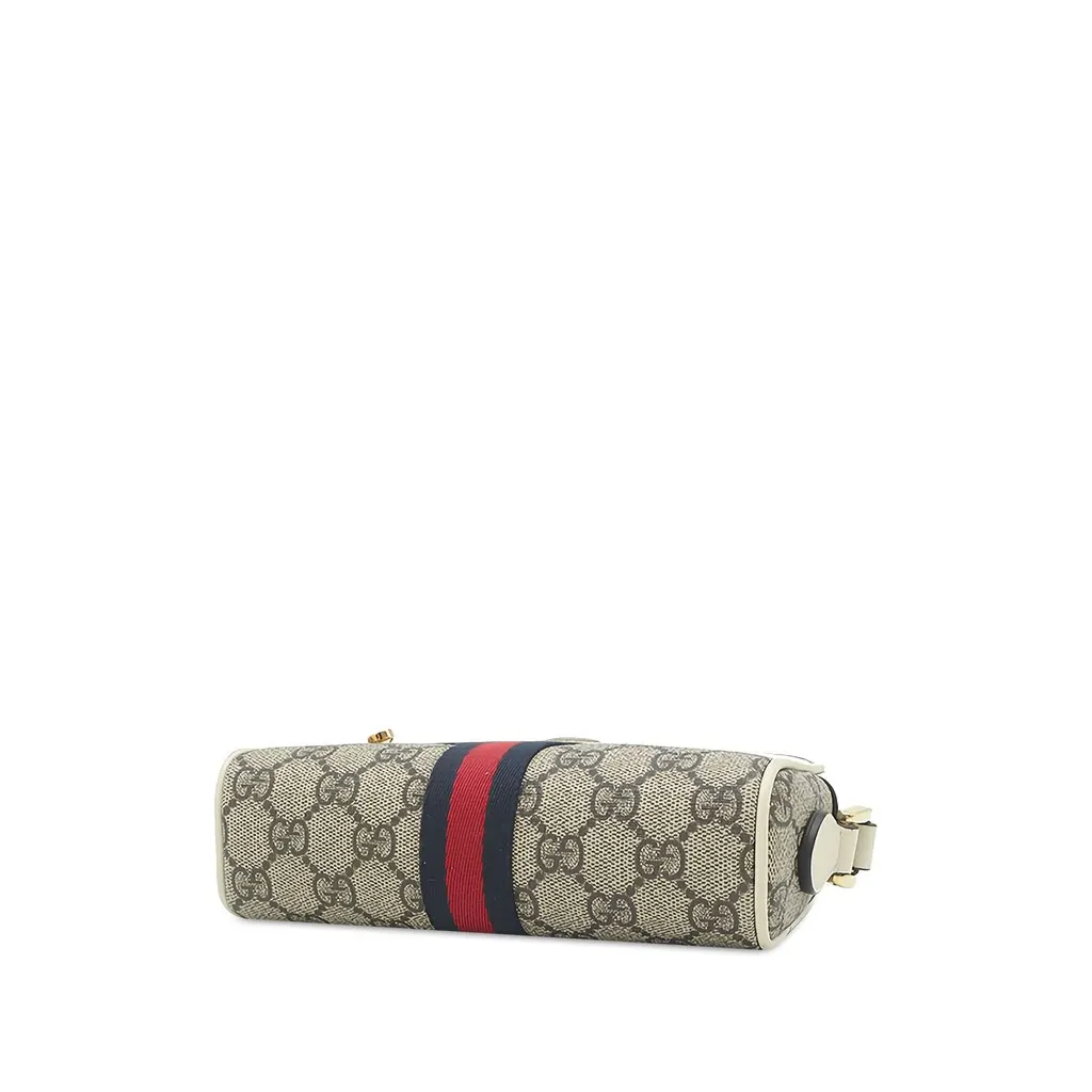Gucci Mini GG Supreme Web Ophidia Crossbody Beige Canvas Good - Inside View